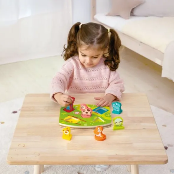 Hape Houten Geluidspuzzel - Farmyard