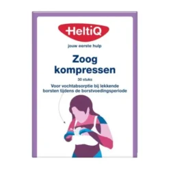 HeltiQ Zoogkompressen Voorgevormd - Wit