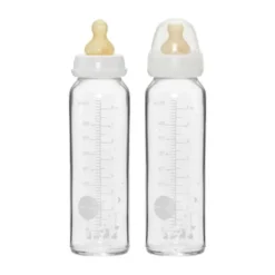 Hevea Glazen Fles 240 ml 2 Stuks