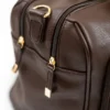 Isoki Double Zip Luiertas - Diagonal Quilted Chocolate