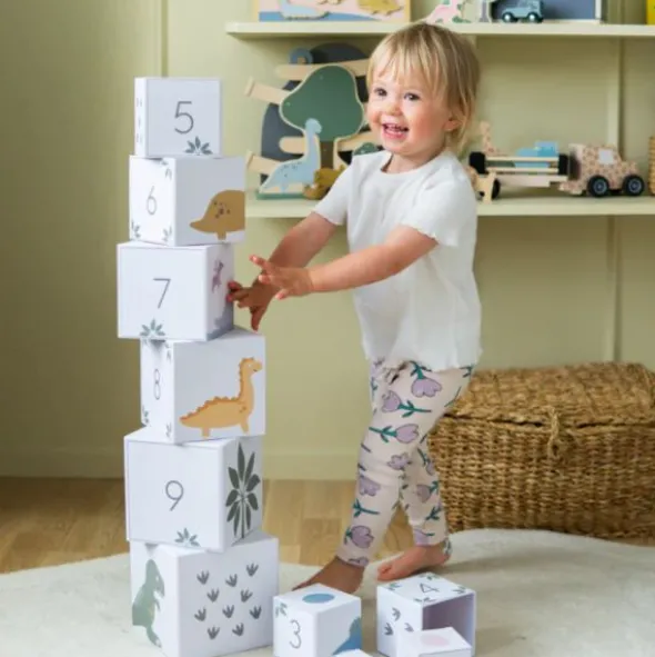 Jabadabado Stapeltoren Blokken - Dino 1-10