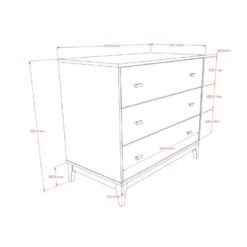 JAXX Ilyas Commode - Walnoot