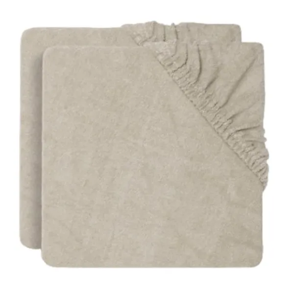 Jollein Aankleedkussenhoes - 2 Pack - 50 x 70 cm - Badstof - Nougat