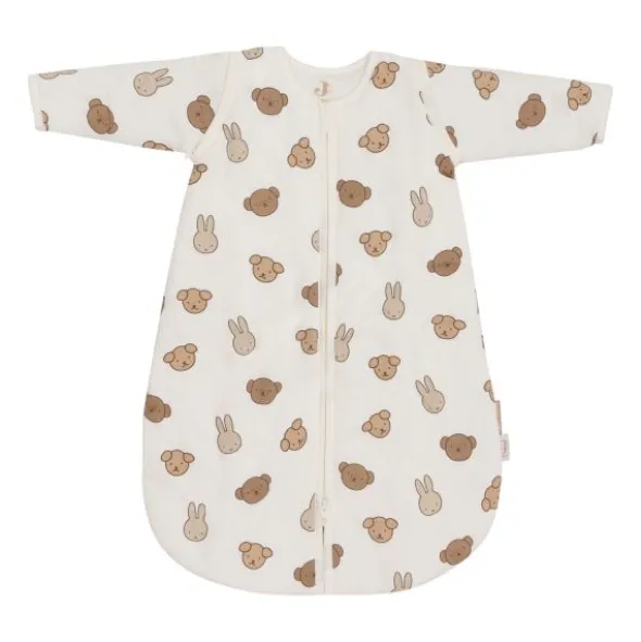 Jollein Baby Slaapzak met Afritsbare Mouw Sleepy Miffy Terry - Biscuit - 90 cm