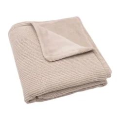 Jollein Basic Knit Ledikantdeken - Fleece - Wild Rose