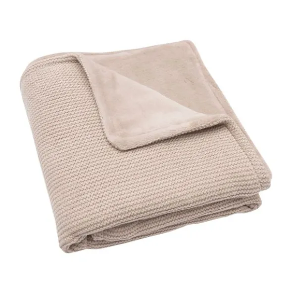 Jollein Basic Knit Ledikantdeken - Fleece - Wild Rose