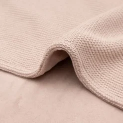 Jollein Basic Knit Ledikantdeken - Fleece - Wild Rose