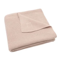 Jollein Basic Knit Ledikantdeken - 100 x 150 cm - Wild Rose