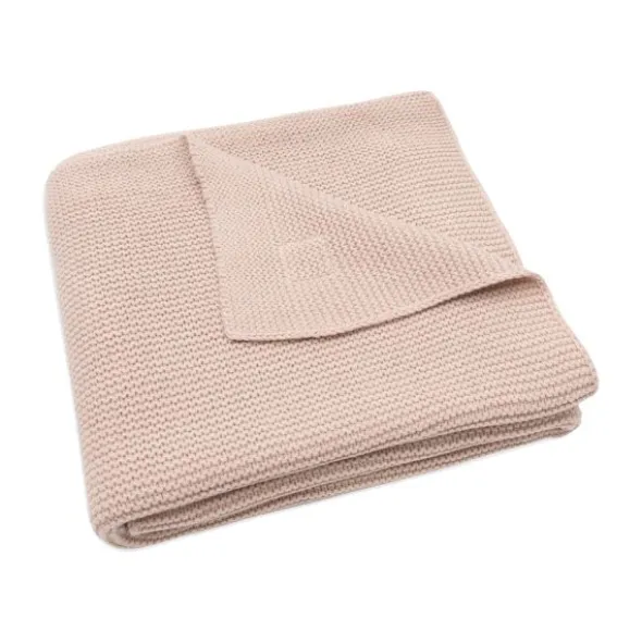 Jollein Basic Knit Ledikantdeken - 100 x 150 cm - Wild Rose