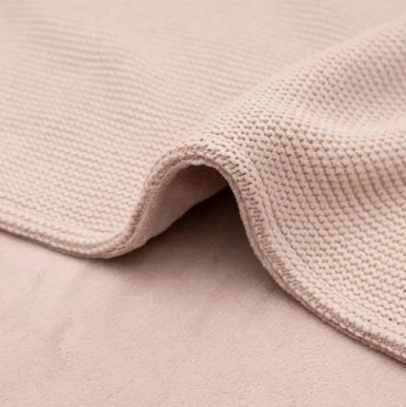 Jollein Basic Knit Wiegdeken - Fleece - Wild Rose