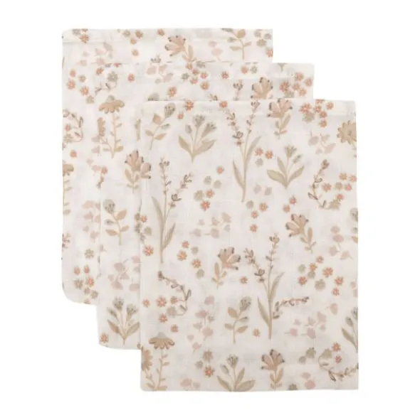Jollein Bloomy Washandje - 3 Stuks - 15 x 20 cm - Hydrofiel