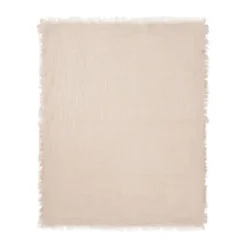 Jollein Deken Wieg - 75 x 100 cm Fringe Stripe Biscuit/Ivory GOTS