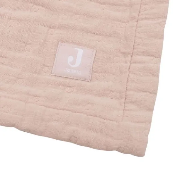 Jollein Deken - 75 x 100 cm - Hydrofiel - Jacquard Wild Rose GOTS