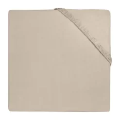 Jollein Hoeslaken Boxmatras - 75 x 95 cm - Jersey - Nougat