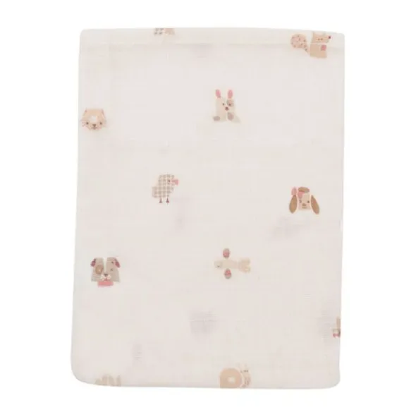 Jollein Hydrofiel Washandje - Animal Friends - 15x20 cm - 3 Stuks