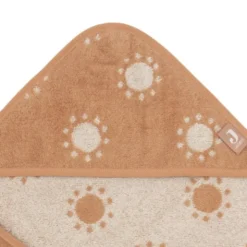 Jollein Jacquard Badcape - Badstof - 75x75 cm - Sun