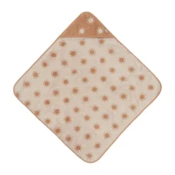 Jollein Jacquard Badcape - Badstof - 75x75 cm - Sun