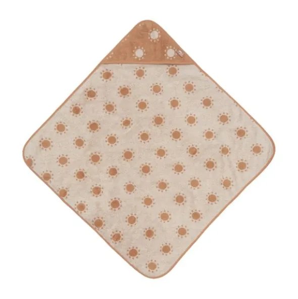 Jollein Jacquard Badcape - Badstof - 75x75 cm - Sun