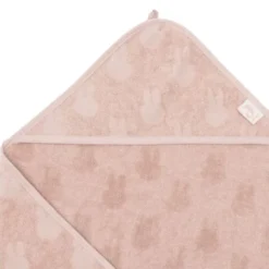 Jollein Jacquard Badcape Miffy - Badstof - 75x75 cm - Wild Rose