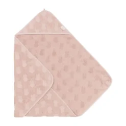 Jollein Jacquard Badcape Miffy - Badstof - 75x75 cm - Wild Rose
