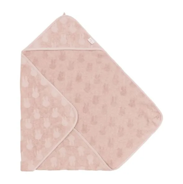 Jollein Jacquard Badcape Miffy - Badstof - 75x75 cm - Wild Rose
