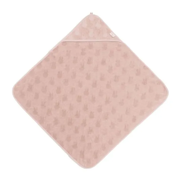 Jollein Jacquard Badcape Miffy - Badstof - 75x75 cm - Wild Rose