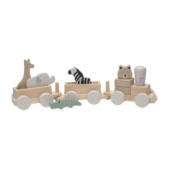 Jollein Jungle Jambo Speelgoedtrein - Hout