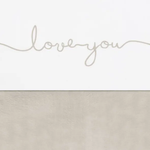 Jollein Love You Ledikantlaken Nougat 120 x 150 cm