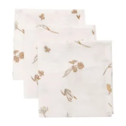 Jollein Riverside Monddoekje - 3 Pack - 31 x 31 cm - Hydrofiel