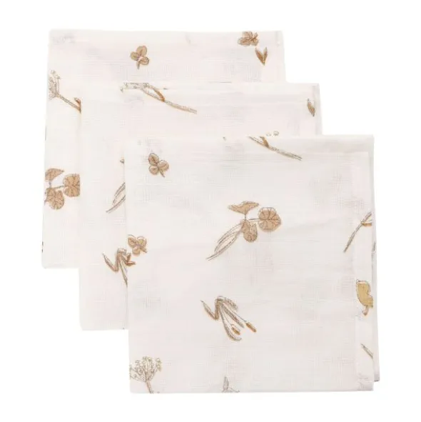 Jollein Riverside Monddoekje - 3 Pack - 31 x 31 cm - Hydrofiel