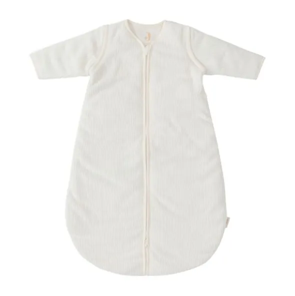 Jollein Slaapzak Winter Met Afritsbare Mouw Rond - 60 cm - Rib - Ivory