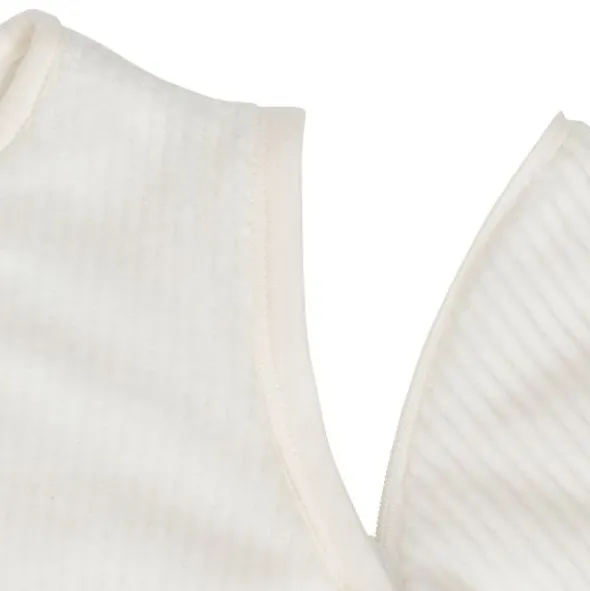 Jollein Slaapzak Winter Met Afritsbare Mouw Rond - 60 cm - Rib - Ivory