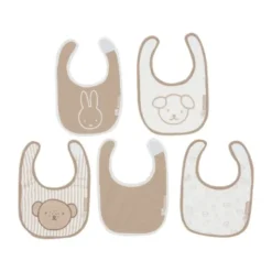 Jollein Slab Jersey Waterproof - Miffy Heads - 5 Stuks