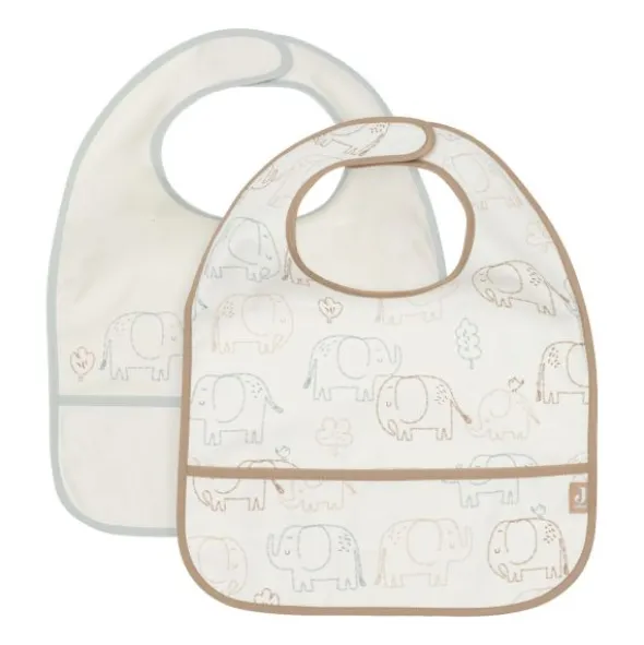 Jollein Slab Waterproof - Elephant Tales - 2 Stuks