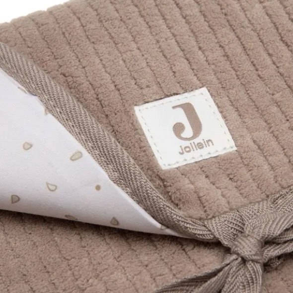 Jollein Verschoningsmat - Met Opbergvak - Milky Coffee - Cloudy Rib