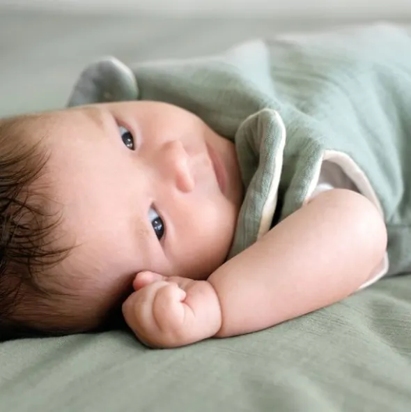 Julius Zöllner Muslin Playmat – Groen – 95/135 cm