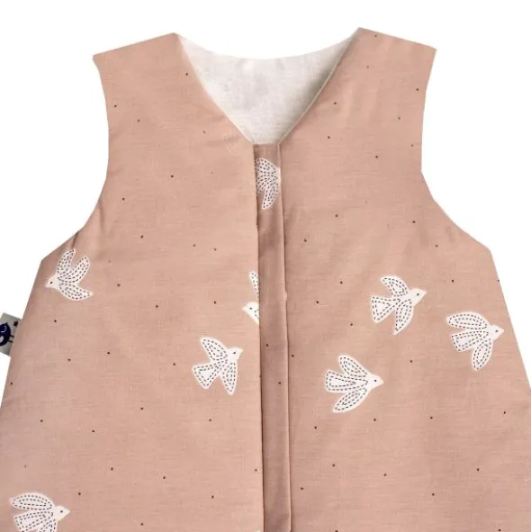 Julius Zöllner Organic Slaapzak – Roze – Birdy – Maat 80