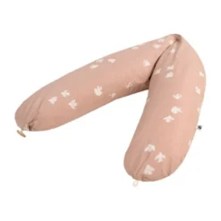 Julius Zöllner Organic Voedingskussen Nappi – Roze – Birdy – 190 cm