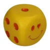 Kersten Ornament Dobbelsteen Smiley LED - Geel
