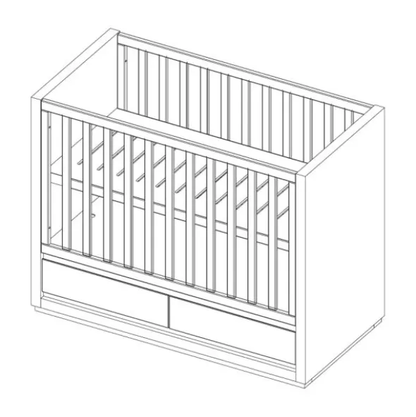 Kidsmill Accent Babybed Wit 60 x 120 cm