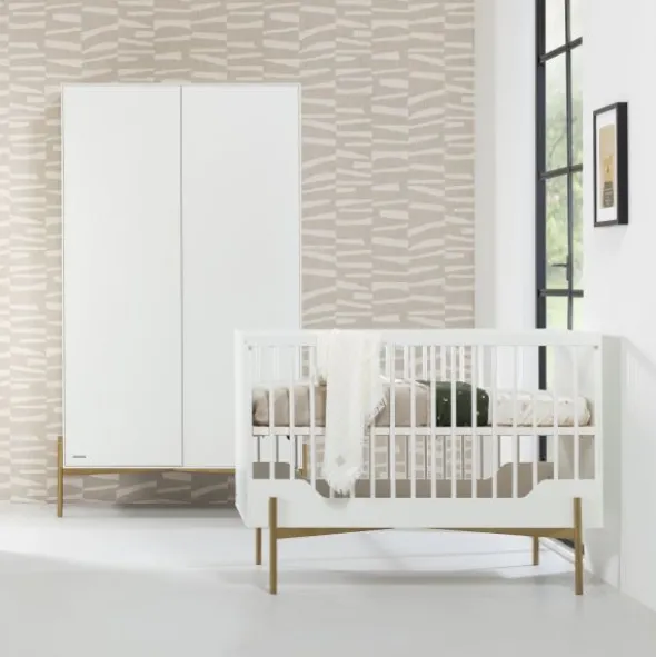 Kidsmill Boutique Babybed Wit / Brass 60 x 120 cm