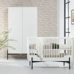 Kidsmill Boutique Babybed Wit / Zwart 60 x 120 cm