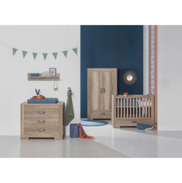 Kidsmill Brent Babybed Met Lade Oldwood 60 x 120 cm
