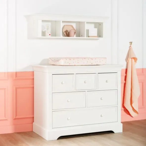 Kidsmill Chateau E4 Babykamer Wit | Ledikant 60x120 cm + Commode