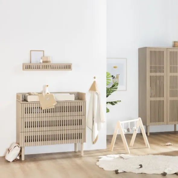 Kidsmill Dai Babykamer Eiken | Ledikant 60 x 120 cm + Commode