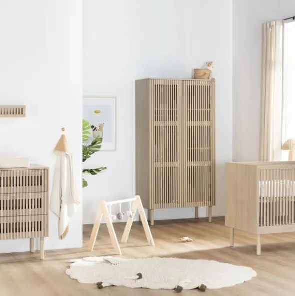 Kidsmill Dai Babykamer Eiken | Ledikant 60 x 120 cm + Commode