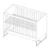 Kidsmill Intense II Babybed Mat Wit - Zwart - 60 x 120 cm