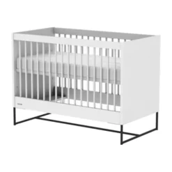 Kidsmill Intense II Babybed Mat Wit - Zwart - 60 x 120 cm