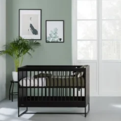 Kidsmill Intense II Babybed Mat Zwart - Zwart - 60 x 120 cm