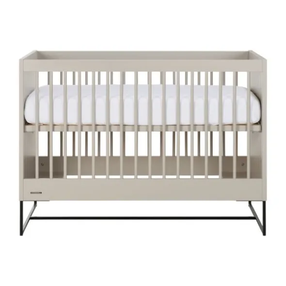 Kidsmill Intense II Babybed Oatmeal - Zwart - 60 x 120 cm